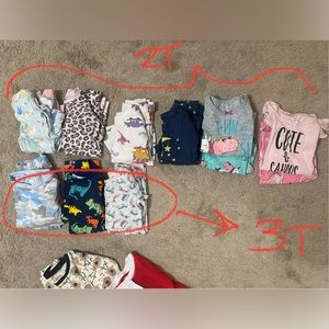 Lot of toddler PJ’s - 2T, 3T, 4T